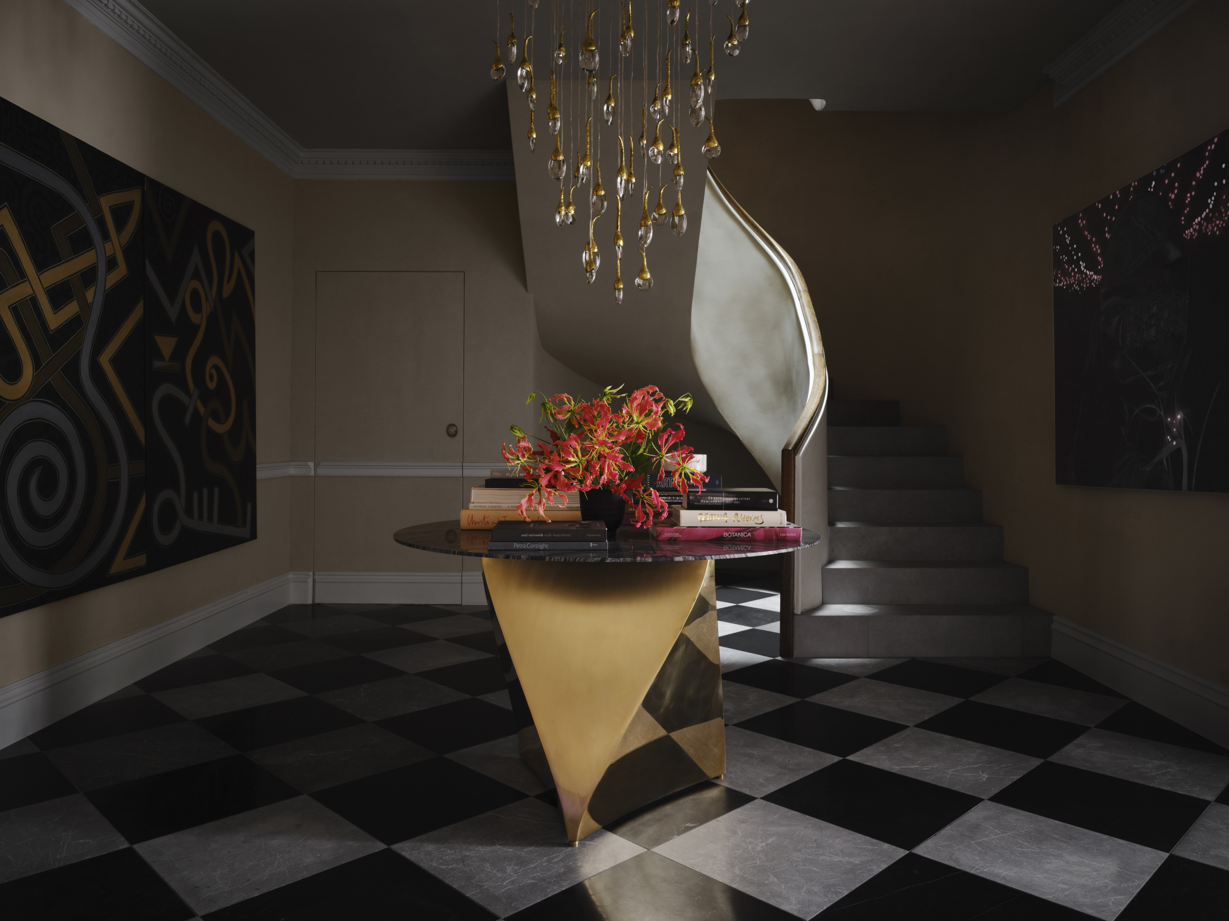 Entrance foyer at Imari Georgetown private estate, Georgetown D.C.
